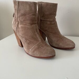 rag & bone Suede Ankle Boots - Taupe